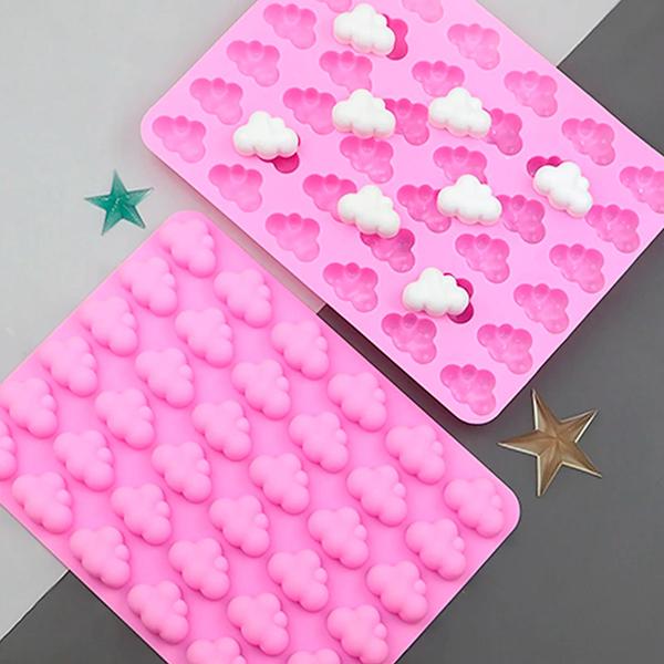 Imagem de Molde Silicone Mini Nuvem Bala Candy Gummy Confeitaria Doce