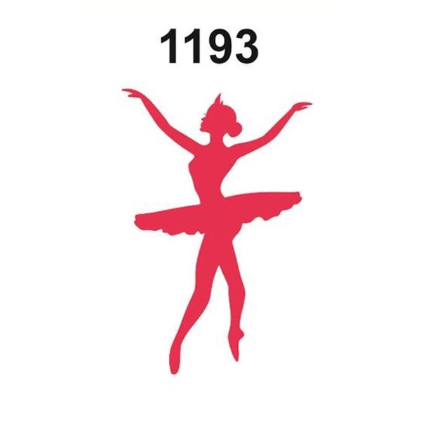 Imagem de Molde Stencil Bailarina em PVC 15x20cm - Fast Patch