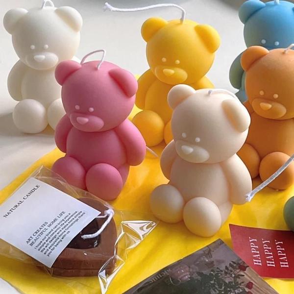 Imagem de Moldes de Silicone 3D em Formato de Urso - Para Velas, Resina, Gesso e Cubos de Gelo