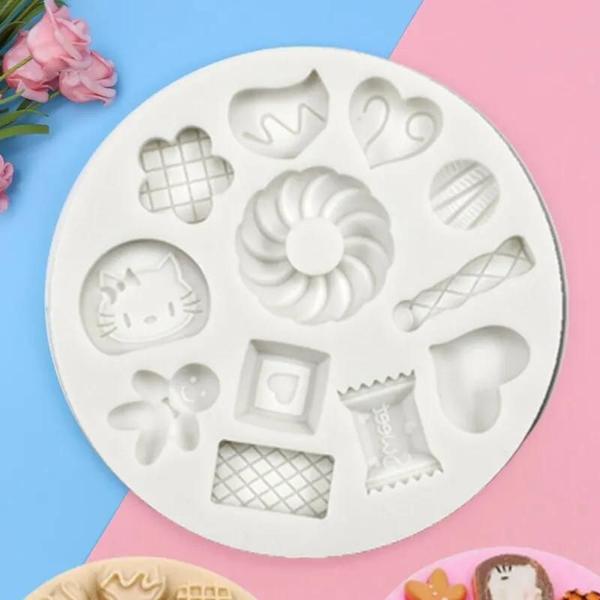 Imagem de Moldes de Silicone para Pão de Mel, Donuts e Doces - Kit para Decoração de Bolo