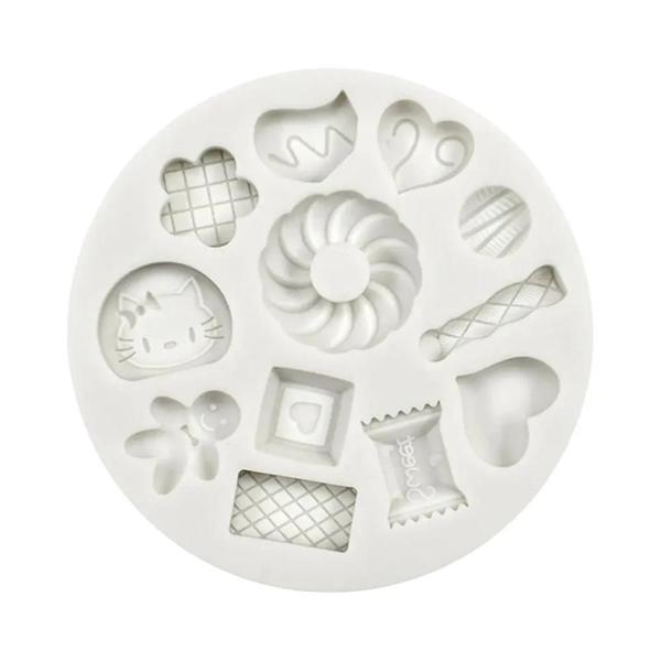 Imagem de Moldes de Silicone para Pão de Mel, Donuts e Doces - Kit para Decoração de Bolo