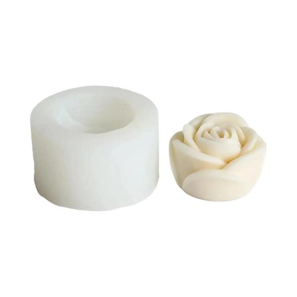 Imagem de Moldes de Silicone para Velas - Flor de Lótus, Girassol, Peônia, Coração e Rosa