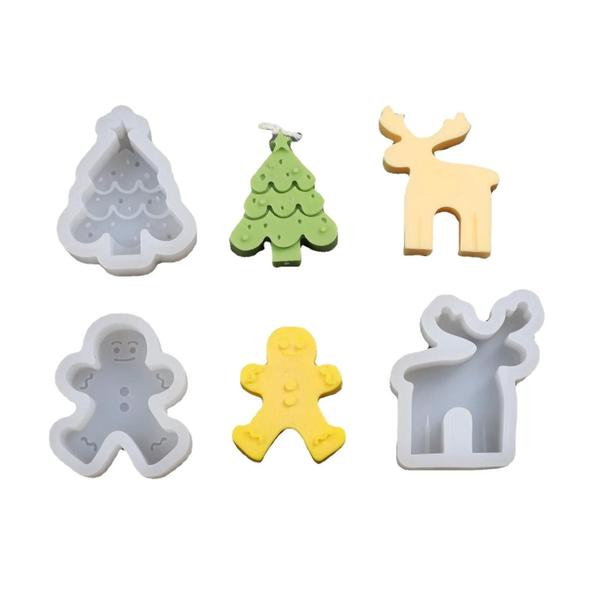 Imagem de Moldes de Velas de Silicone para Natal - Faça Você Mesmo - Aromaterapia