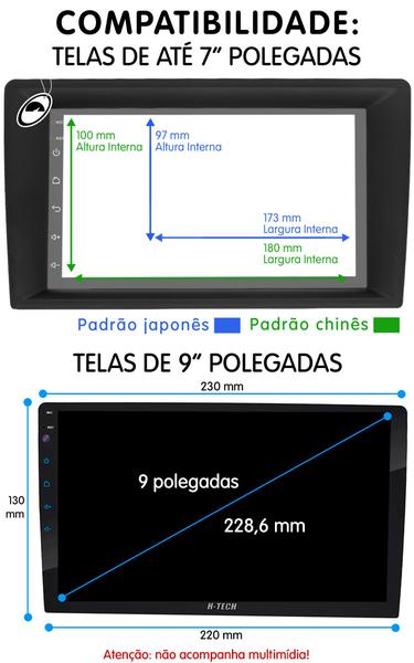 Imagem de Moldura 2 Din 9'' Polegadas Crossfox e Spacefox G1 2003 a 2009