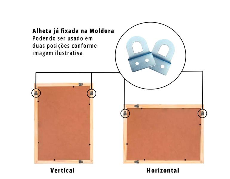 Imagem de Moldura 49,7x69,7 Quebra Cabeça Grow 1000 Peças com Vidro