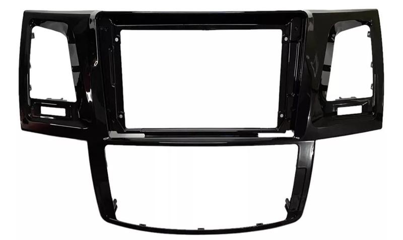 Moldura 9 chinês toyota hilux sw4 2009/2015 ar digital analogico- black piano uv protection - cod 5911 - FIAMON Imagem de Moldura 9 chinês toyota hilux sw4 2009/2015 ar digital analogico- black piano uv protection - cod 5911