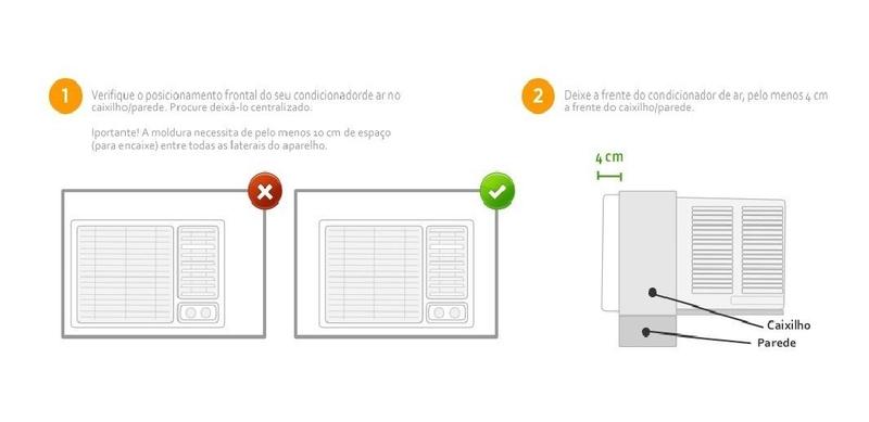 Imagem de Moldura Ar Condicionado Regulável De 5600 A 30.000 Btus