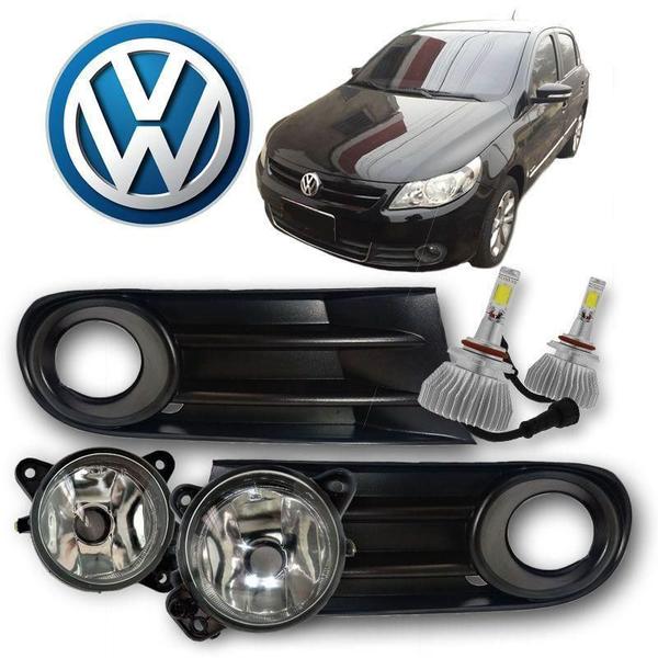 Imagem de Moldura com Farol de Neblina Gol G5 2011 LED Par