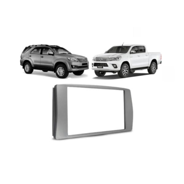 Imagem de Moldura contra frente HILUX SRV/SW4 12/15 PRATA 2 DIN 89-Z4