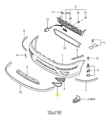 Imagem de Moldura De Acabamento Do Farol De Neblina Ford Focus 03 A 08