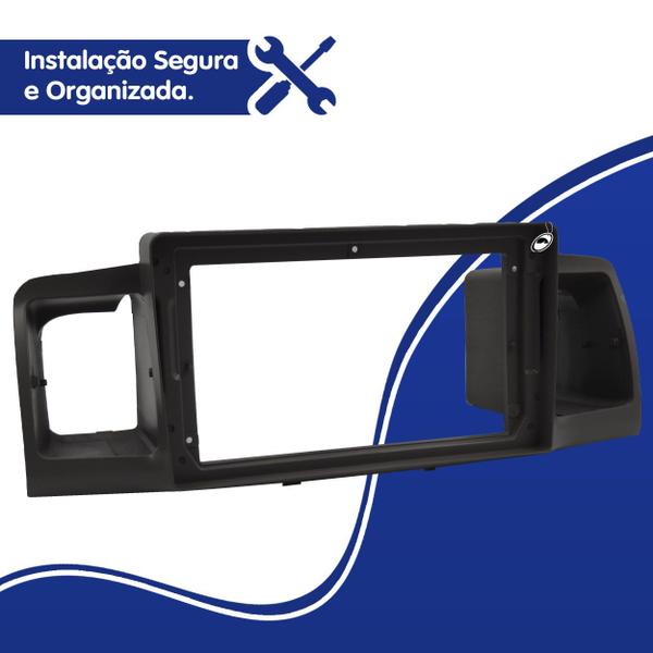 Imagem de Moldura de Painel 2 Din 9" Corolla 2003 até 2006 Preto