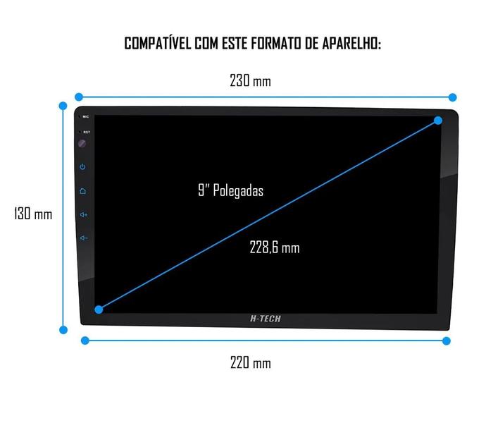 Moldura De Painel 2 Din 9" Polegadas HB20 2012 à 2019 - Prata - Fiamon Imagem de Moldura De Painel 2 Din 9" Polegadas HB20 2012 à 2019 - Prata