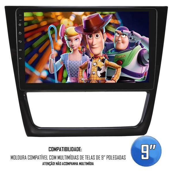 Imagem de Moldura De Painel 2 Din 9 Polegadas Vw Gol Saveiro Voyage G6