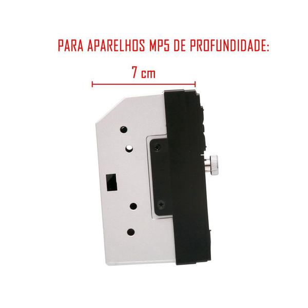 Imagem de Moldura De Painel 2 Din Fiat Argo e Cronos Para MP5 Slim 2 Din