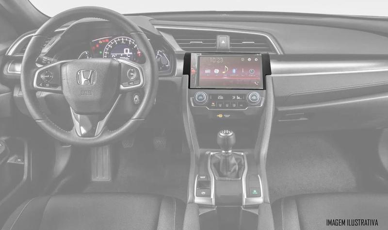 Imagem de Moldura De Painel 2 Din Honda Civic G10 2017 2018 2019 2020 2021 2022