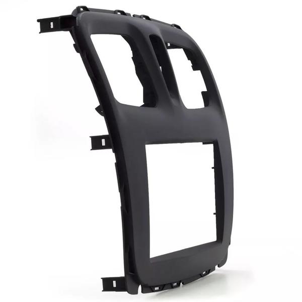 Moldura De Painel 2 Din Renault Sandero e Logan 2015 2016 2017 2018 2019 + Suportes De Fixação Laterais - Sem Som Original de Fábrica - Autoplast Imagem de Moldura De Painel 2 Din Renault Sandero e Logan 2015 2016 2017 2018 2019 + Suportes De Fixação Laterais - Sem Som Original de Fábrica