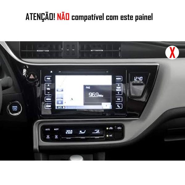 Imagem de Moldura de Painel para Multimidia Corolla Gli 2015 2016 2017 -  Original Toyota