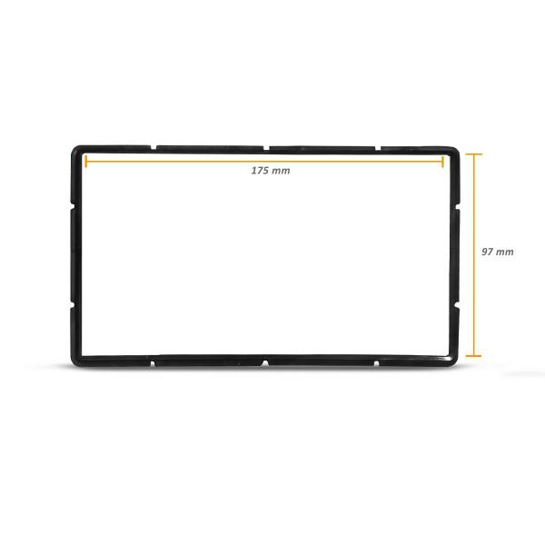 Imagem de Moldura do Painel 2 Din Fox, SpaceFox, Spacecross e Crossfox 2014 a 2022 Grafite