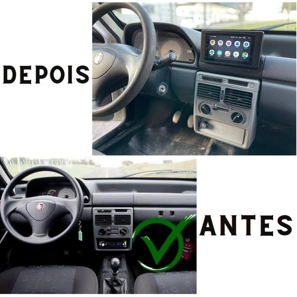 Imagem de Moldura DVD Estéreo Multimidia 2din Fiat Uno Mille 1994 2013 Fiorino 1997 2013 FIAMON