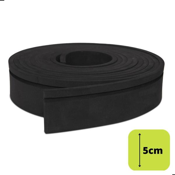 Imagem de Moldura Eva Autocolante Flexível 5Cm X 5 Mts - 5C1-Preto