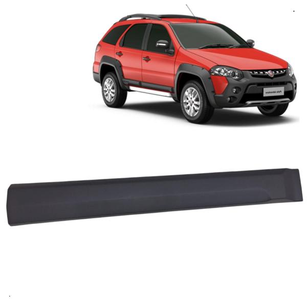 Imagem de Moldura Friso Porta Dianteira Fiat Palio Adventure 2016 2017 2018 2019 2020 Lado Direito