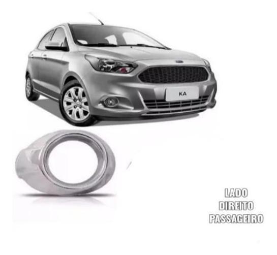 Imagem de Moldura Grade Farol Ford Ka Furo Cromado