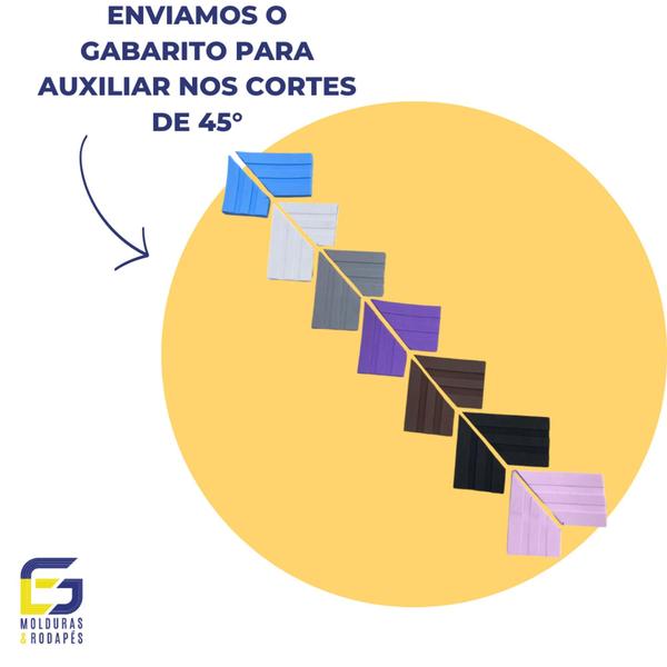 Imagem de Moldura Guarnição Rodameio Eva Autocolante Marte 7cmx5mm 10 Metros