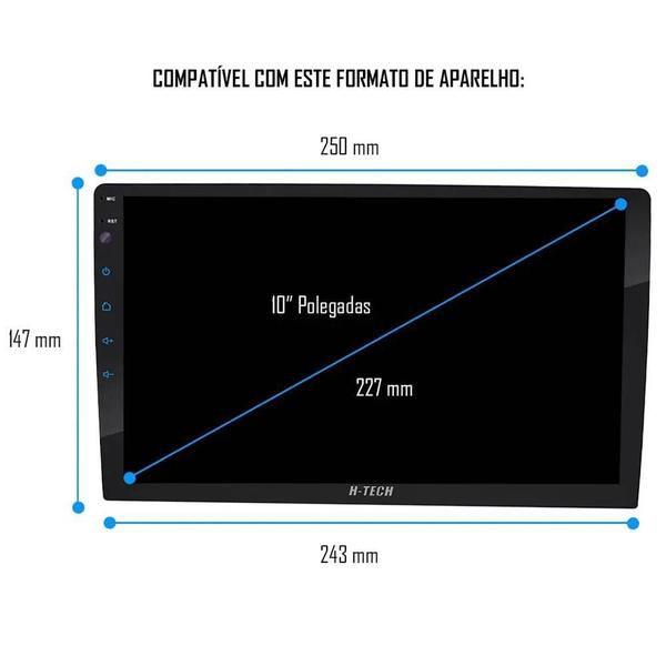 Imagem de Moldura Painel 10 Pol Jetta Amarok Gol Voyage Saveiro G7 G8