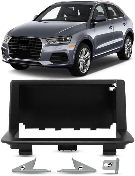 Imagem de Moldura Painel 2 Din 9 Polegadas Audi Q3 2013 À 2018 - Preto