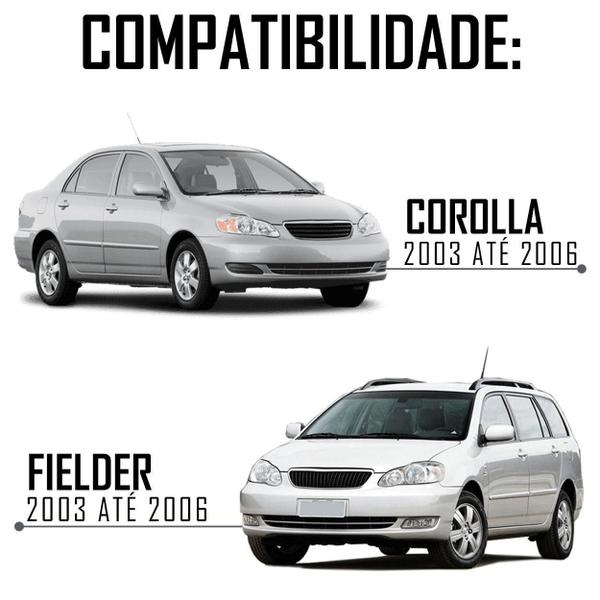 Imagem de Moldura Painel 2 Din 9 Polegadas Toyota Corolla 2003 Até