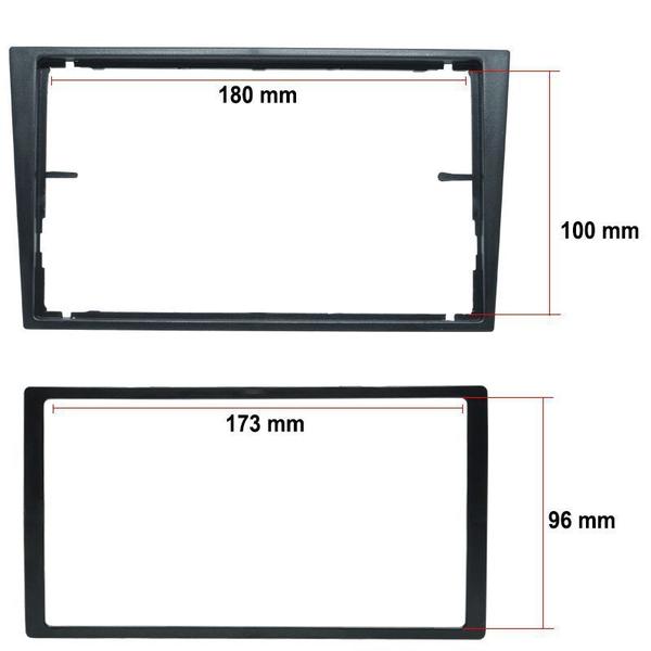 Imagem de Moldura Painel 2 Din Dvd Corsa 2002 à 2014 Meriva Montana Vectra Preta