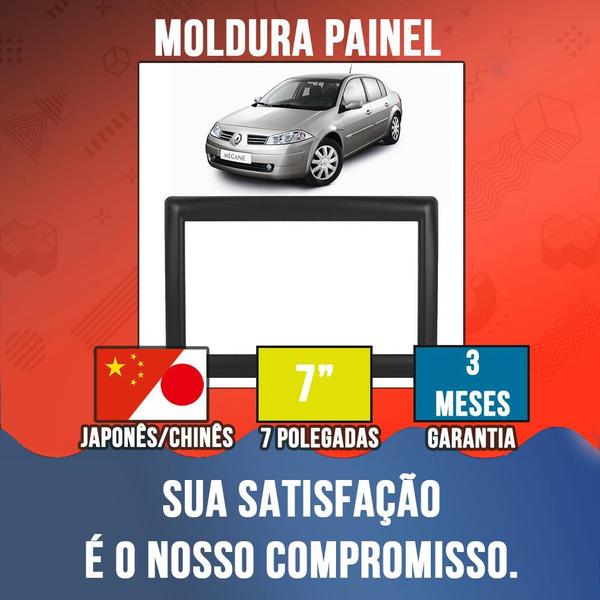 Moldura Painel 2 Din Megane 2007 2008 2009 2010 2011 2012 2013 7 Polegadas Multimidia - Ecarframe Imagem de Moldura Painel 2 Din Megane 2007 2008 2009 2010 2011 2012 2013 7 Polegadas Multimidia