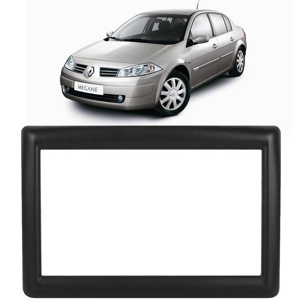Moldura Painel 2 Din Megane 2007 2008 2009 2010 2011 2012 2013 7 Polegadas Multimidia - Ecarframe Imagem de Moldura Painel 2 Din Megane 2007 2008 2009 2010 2011 2012 2013 7 Polegadas Multimidia