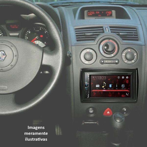 Moldura Painel 2 Din Megane 2007 2008 2009 2010 2011 2012 2013 7 Polegadas Multimidia - Ecarframe Imagem de Moldura Painel 2 Din Megane 2007 2008 2009 2010 2011 2012 2013 7 Polegadas Multimidia
