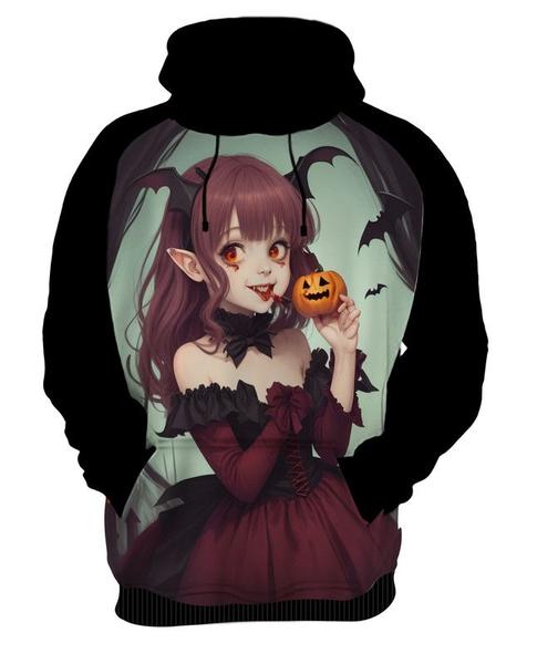 Imagem de Moletom Casaco Tshirt Halloween Vampira Sangue Fantasia 3