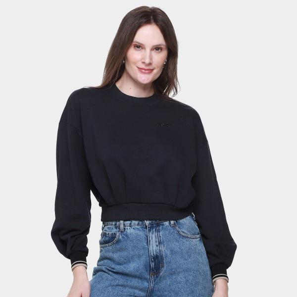 Moletom Fila Cropped Essential II Feminino Moletom Fila Cropped Essential II Feminino