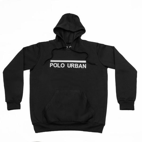 Moletom Quente e Confortável Polo Urban Com Capuz Ajustável Bolsos Imagem de Moletom Quente e Confortável Polo Urban Com Capuz Ajustável Bolsos