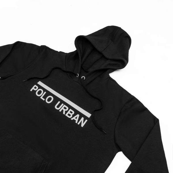Moletom Quente e Confortável Polo Urban Com Capuz Ajustável Bolsos Imagem de Moletom Quente e Confortável Polo Urban Com Capuz Ajustável Bolsos