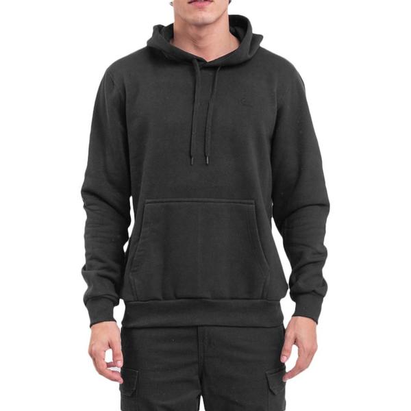 Imagem de Moletom Quiksilver Canguru Embroidery WT23 Masculino Preto