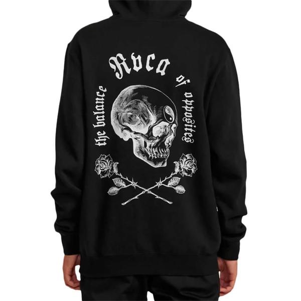 Imagem de Moletom RVCA Canguru Opposite Skulls WT23 Masculino Preto