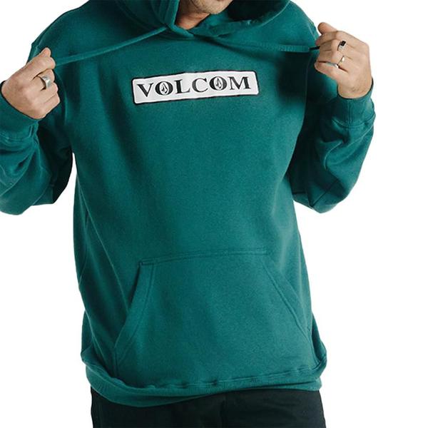 Imagem de Moletom Volcom Canguru Dual Stone WT24 Masculino Verde