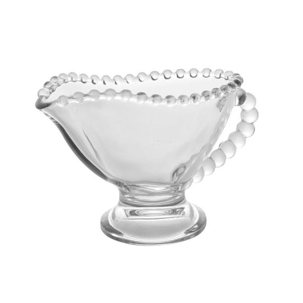 Imagem de Molheira De Cristal Com Bolinhas Na Borda Pearl 140ml Para Servir Molhos