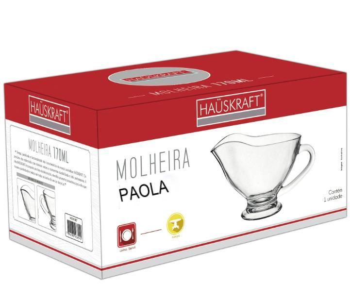 Imagem de Molheira De Vidro Com Alça 200ml Cremeira Bule Molhos Azeite