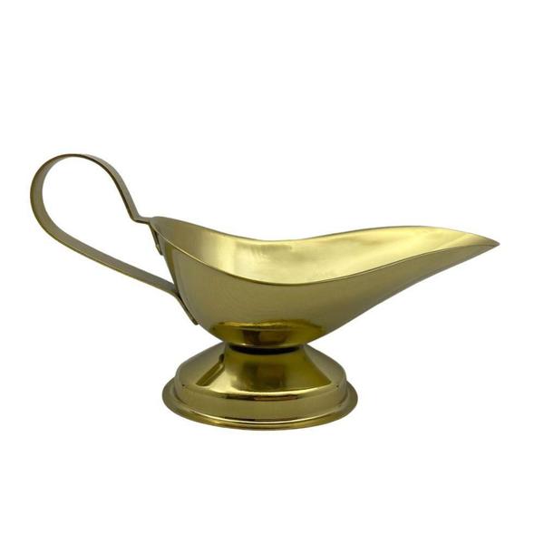 Imagem de Molheira Dourada Fineza em Aço Inox de Alto Padrão