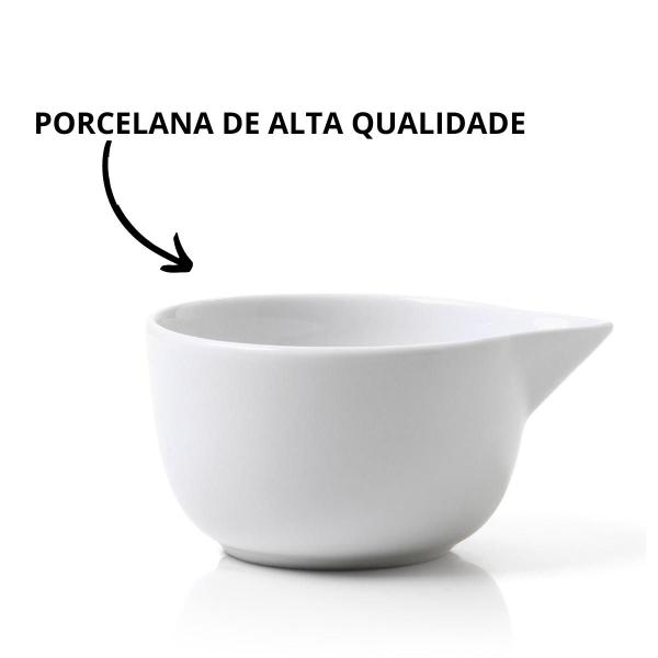 Imagem de Molheira Porcelana Branca 80ml - Finger food - 2 Peças