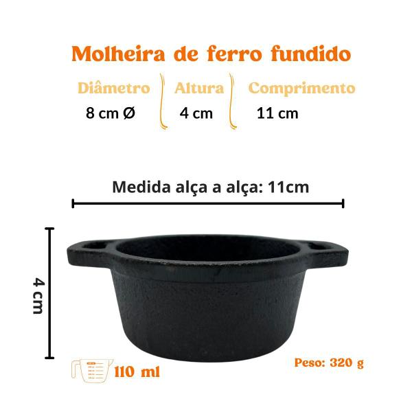 Imagem de Molheira Ramekin 8 Cm De Ferro Fundido 110 ML