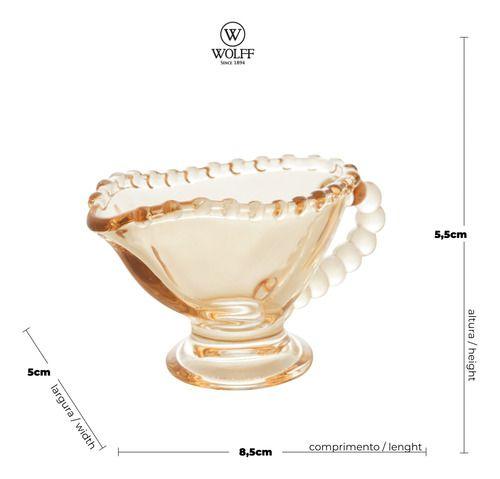 Imagem de Molheira Wolff Pearl De Cristal Âmbar 40ml Decoração