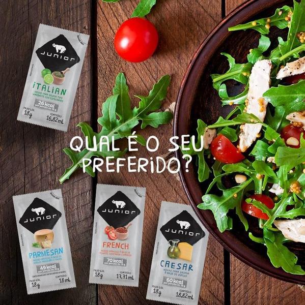 Molho Caesar Italian French Parmesan Junior Saladas Kit 3 Un Imagem de Molho Caesar Italian French Parmesan Junior Saladas Kit 3 Un