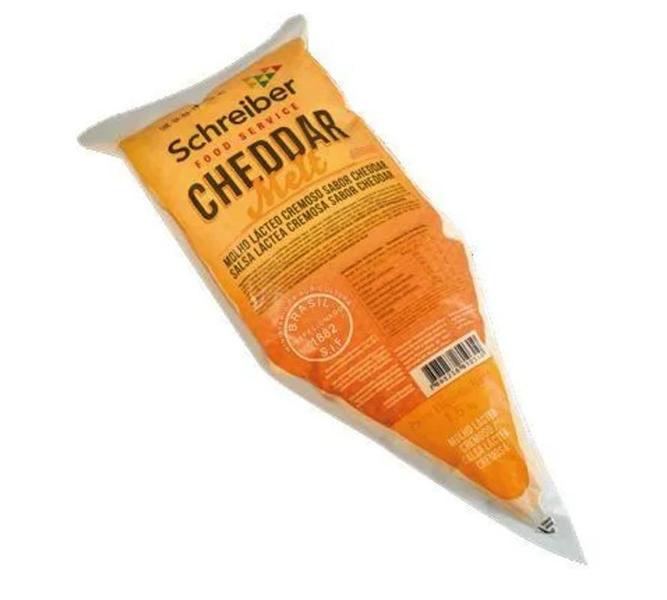 Molho Cheddar Melt Queijo Cremoso Schreiber Bisnaga 1,5kg Imagem de Molho Cheddar Melt Queijo Cremoso Schreiber Bisnaga 1,5kg