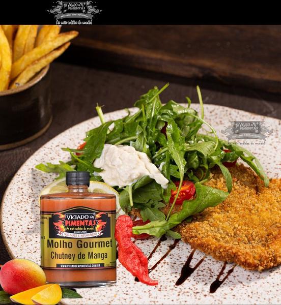 Molho De Pimenta Gourmet Sabor Chutney De Manga - Vidro 100 Ml - VICIADO EM PIMENTAS Imagem de Molho De Pimenta Gourmet Sabor Chutney De Manga - Vidro 100 Ml